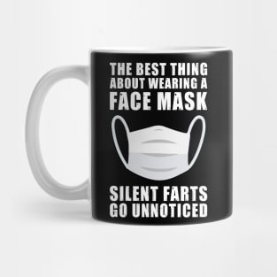 Funny Face Mask Joke Design Mug